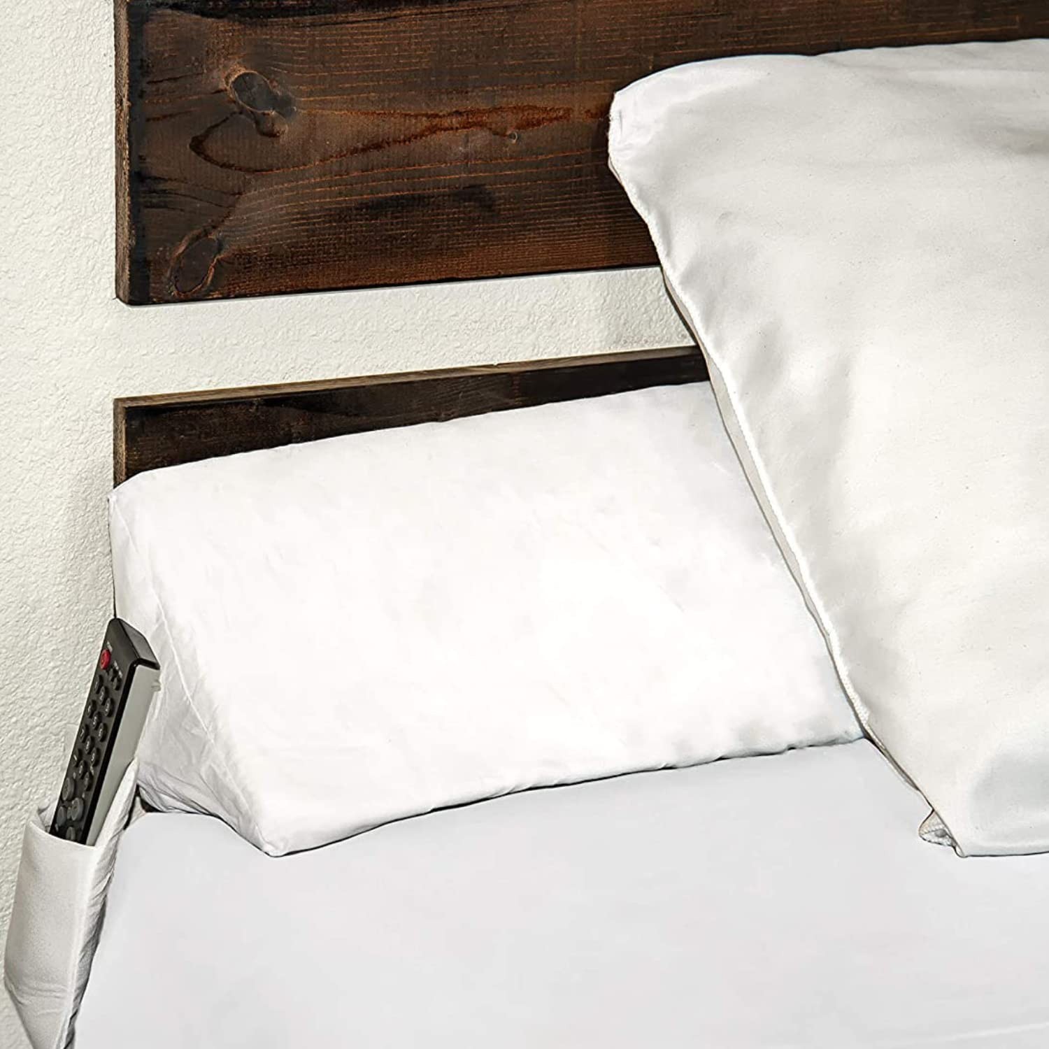 Bed Wedge Gap Filler Triangle Pillow 60”L x 6”W 6”H Anti-Slip Headboard Queen