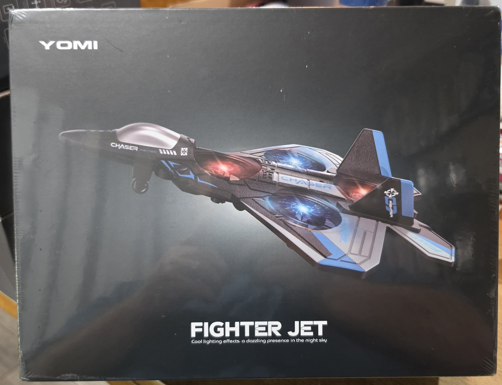 Yomi Light Up Fighter Jet Drone Remote Control Airplane New Sealed