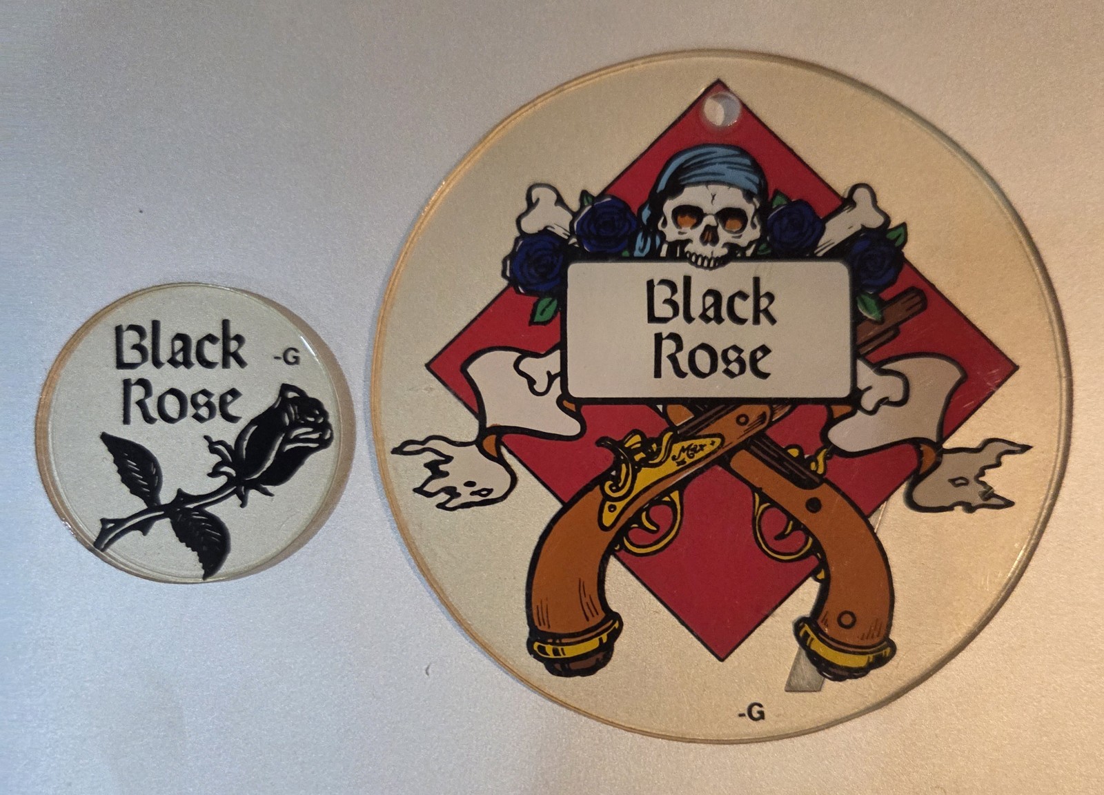 BALLY WILLIAMS BLACK ROSE PINBALL PROMO PLASTIC SET