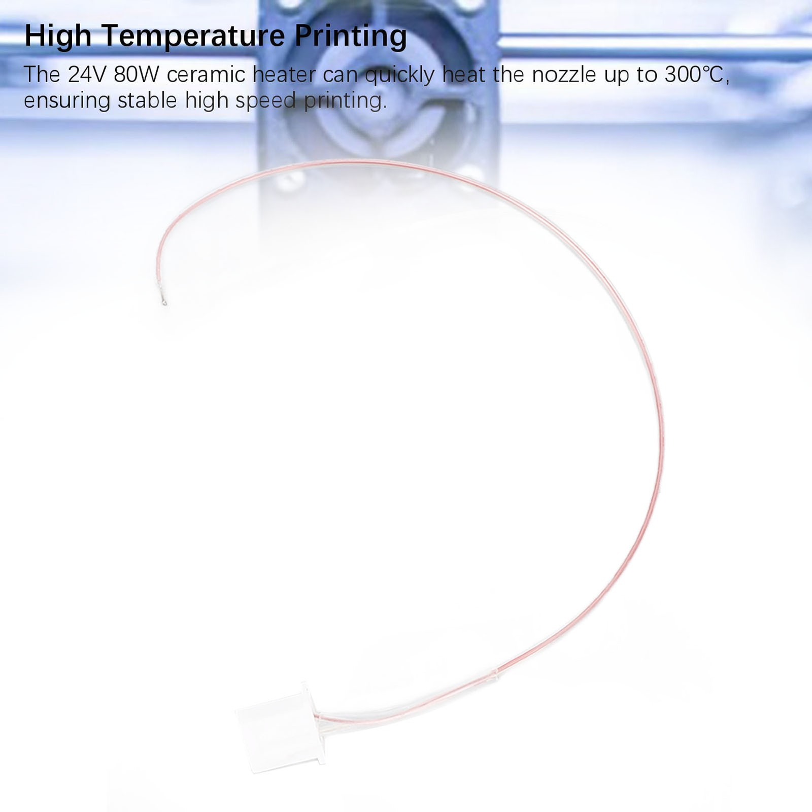 2Pcs Thermistor 300℃ High Temperature Sensor Accurate Detection For QIDI Q1 Pro