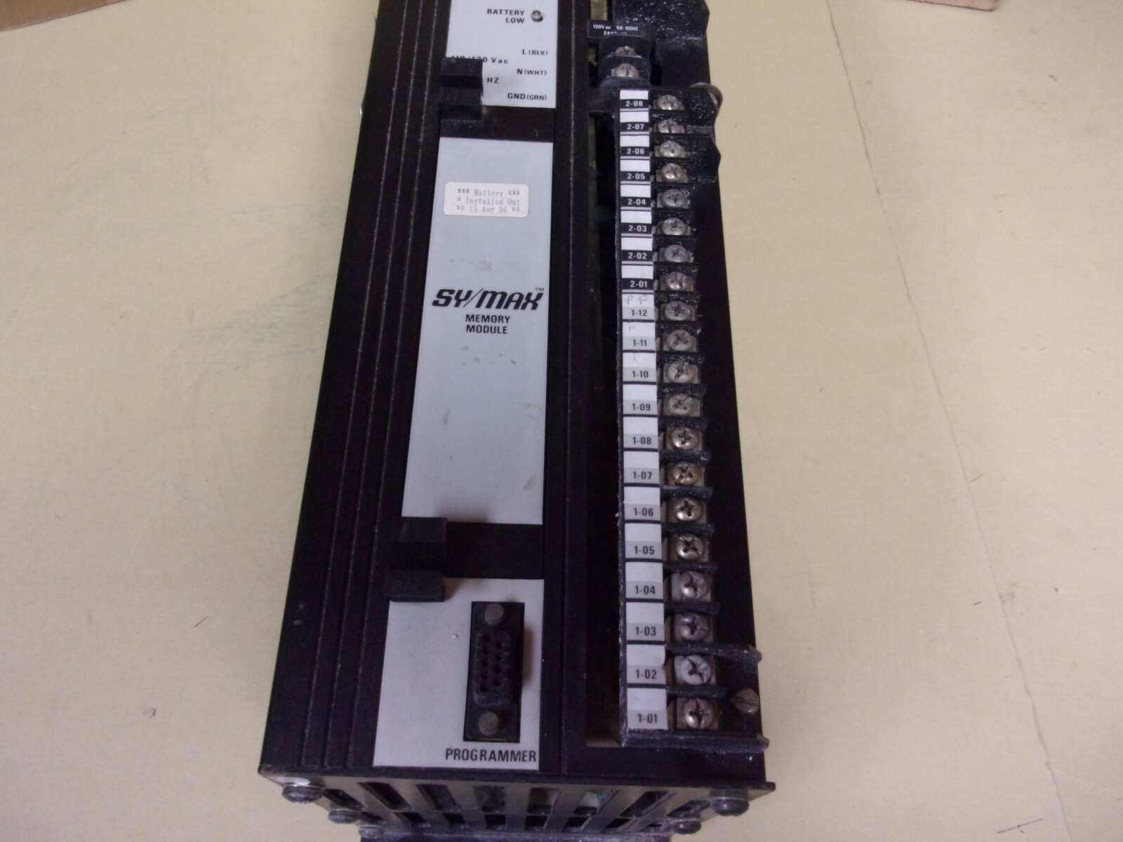 Square D SY/Max 8020-SCP-121-R Controller With Memory Module Model 100