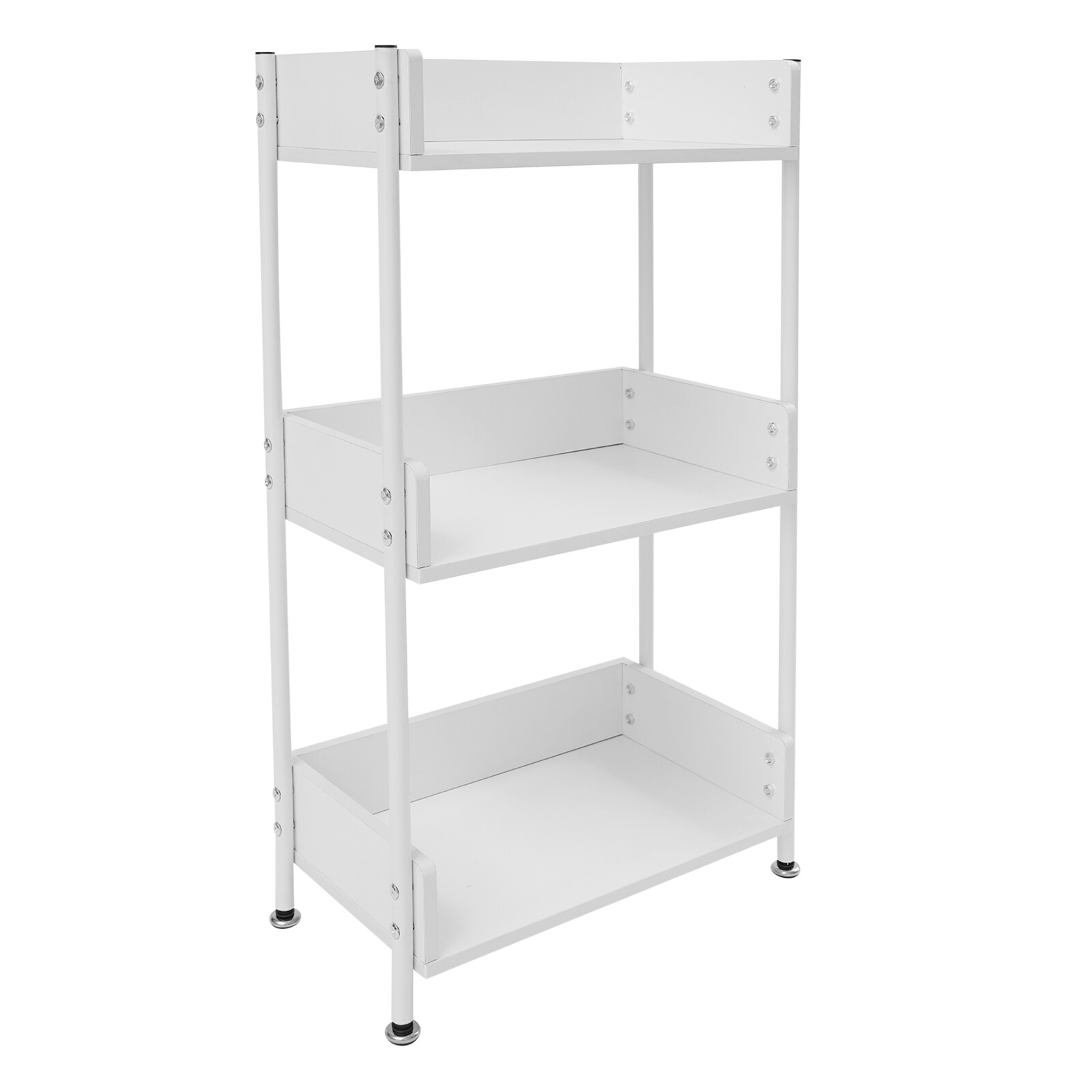 3 Tier Portable Bookshelf Bookcase For Small Space Dorm Open Three Shelf Display