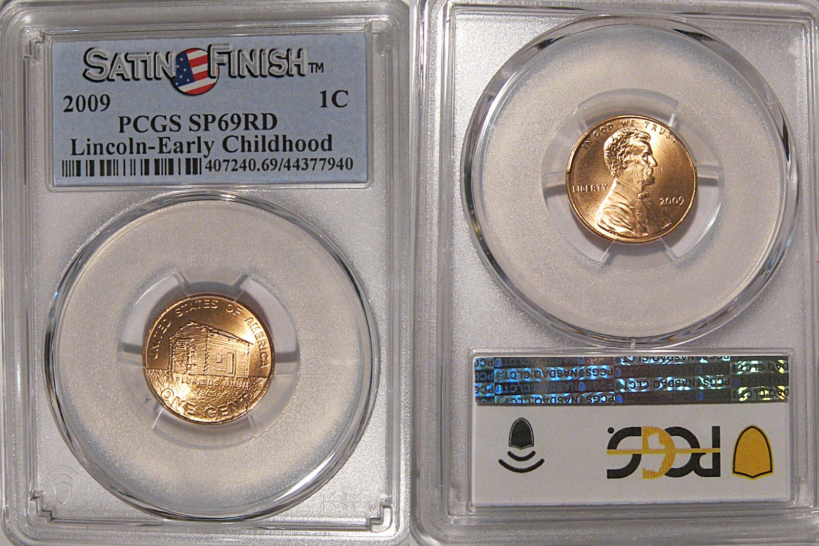 2009 P Lincoln Early Childhood 1c Cent PCGS SP69RD Satin Finish