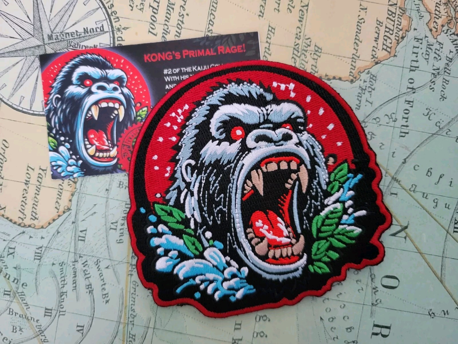 Chaotic Kong Kaiju LIMITED EDITION King Kong Embroidered PATCH by Kidd Design