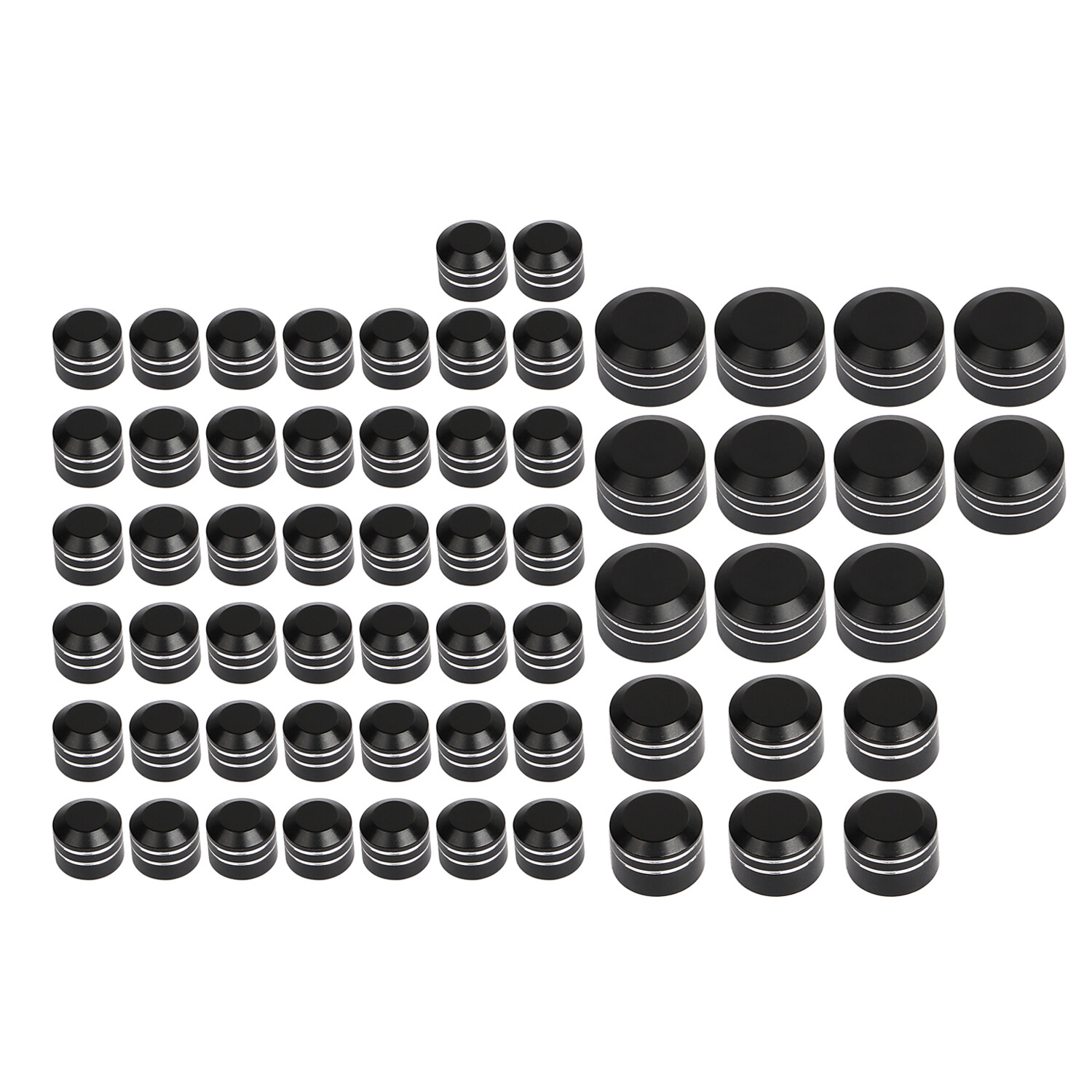 Black Engine Bolt Caps Cover Kit For Harley Electra Road Street Glide EFI FLHXI