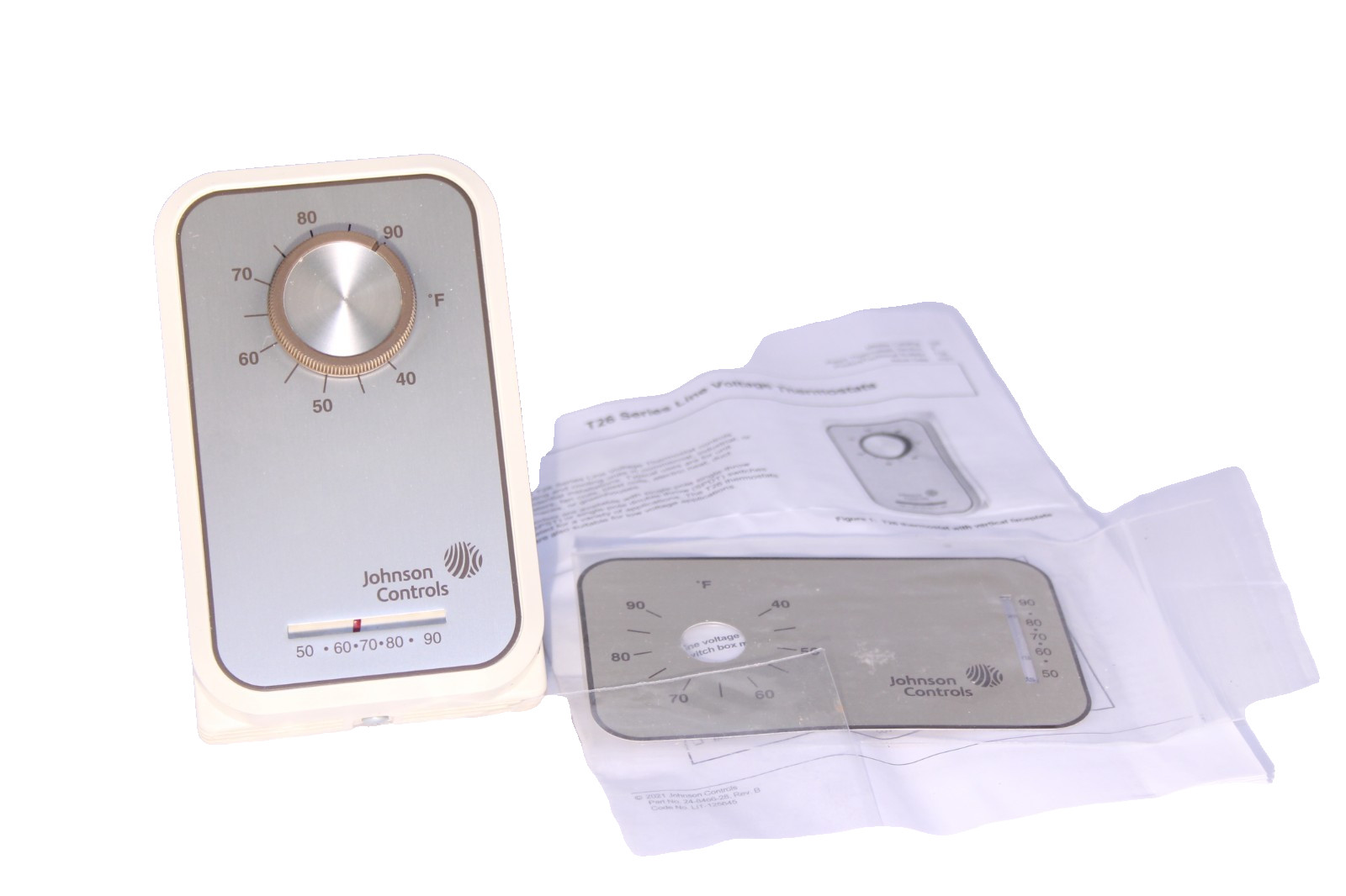Johnson Controls T26T-3C Line Volt Mechanical Thermostat 24 to 277 VAC OPEN BOX