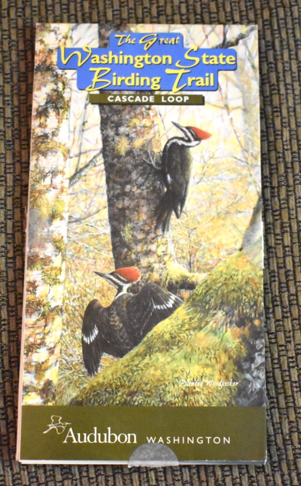 Great Washington State Birding Trail Cascade Loop map, Audubon, 2002 1st Print