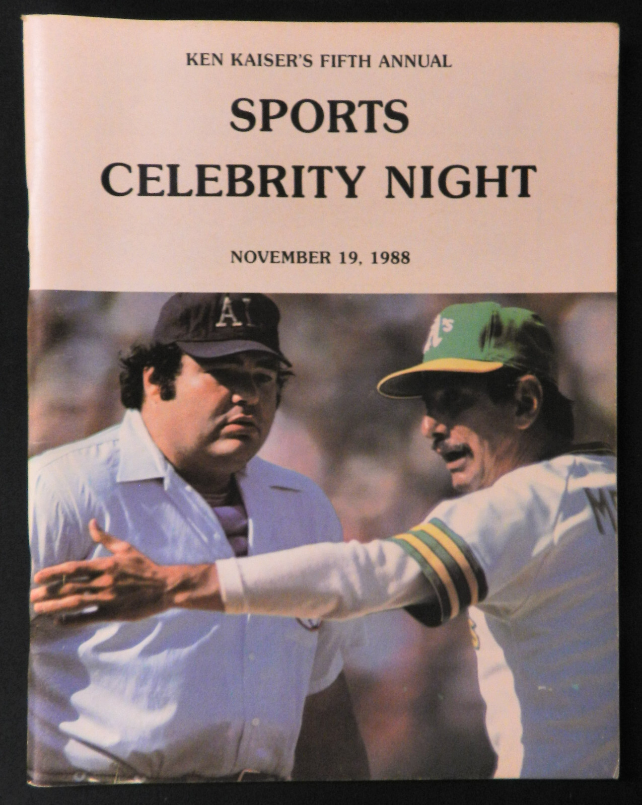 1988 Ken Kaiser Sports Celebrity Night Program & Ticket