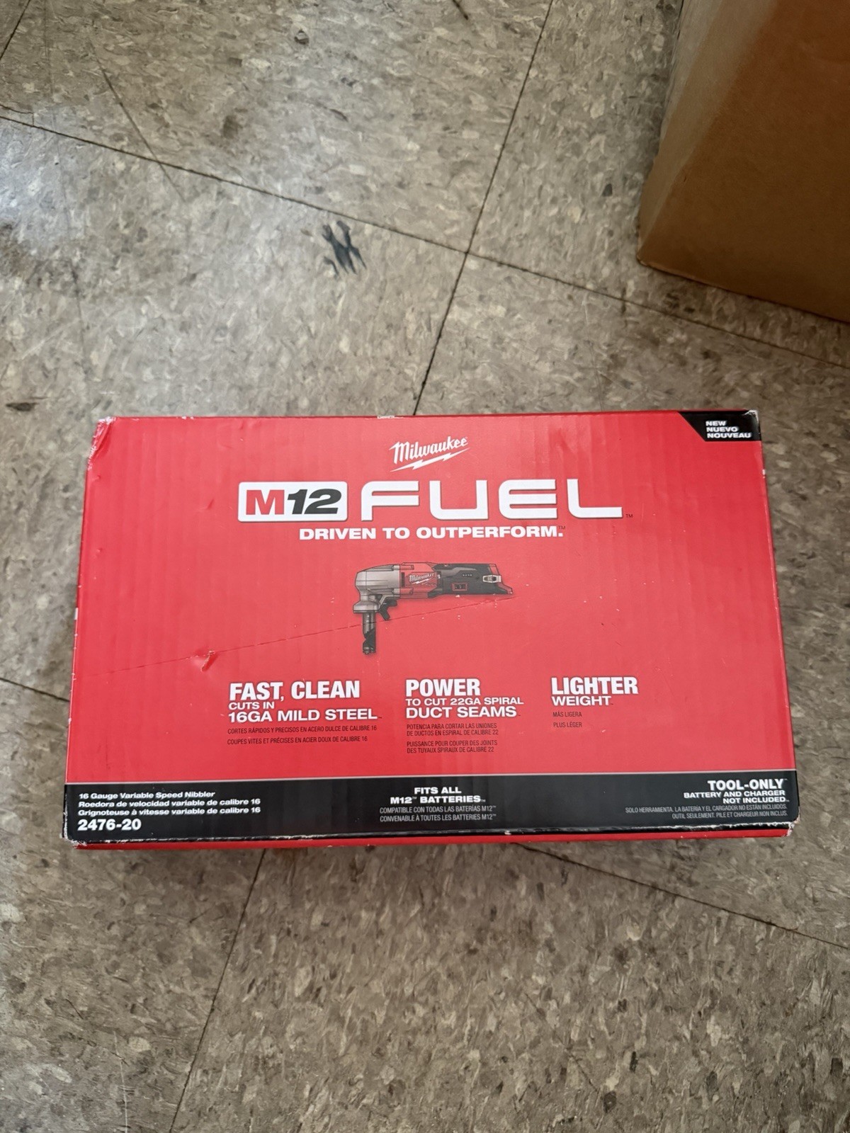 Milwaukee 2476-20 M12 FUEL 16 Gauge Variable Speed Nibbler (Tool Only)  New!!!
