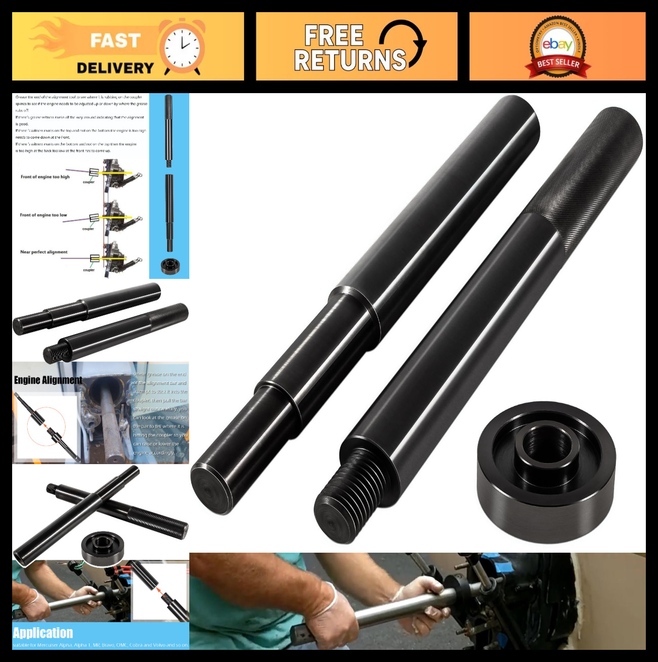 Gimbal Bearing Alignment & Installation Kit for MerCruiser, Volvo, OMC Engines