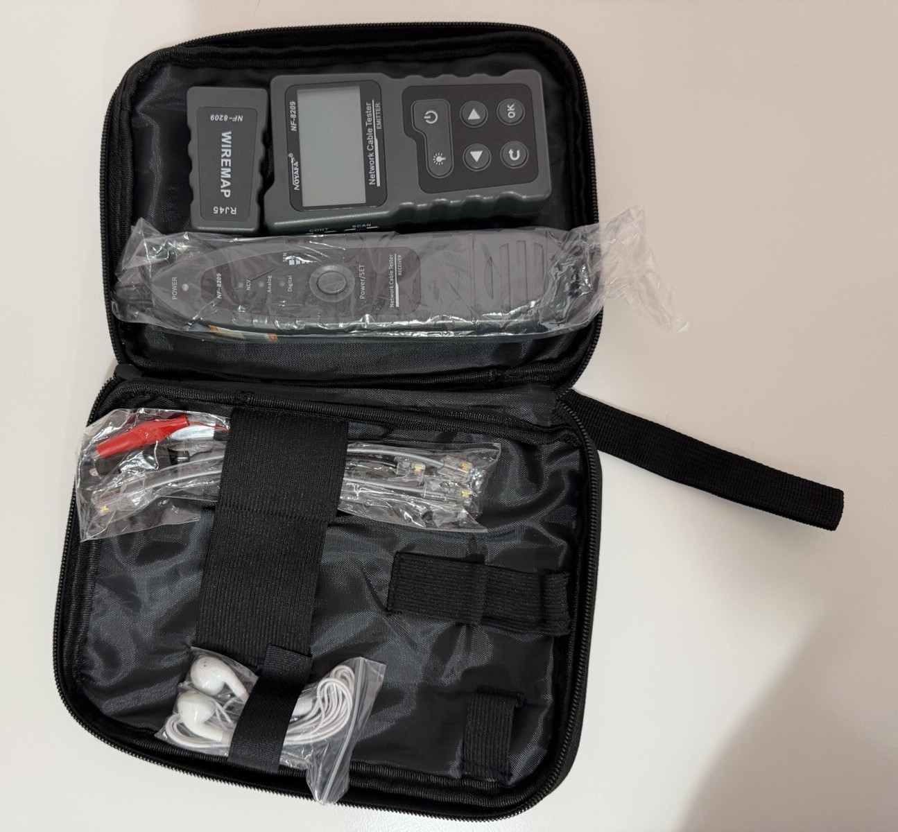 NOYAFA NF-8209 RJ45 Network Cable Tester Kit Wiremap PoE NCV Fault Distance