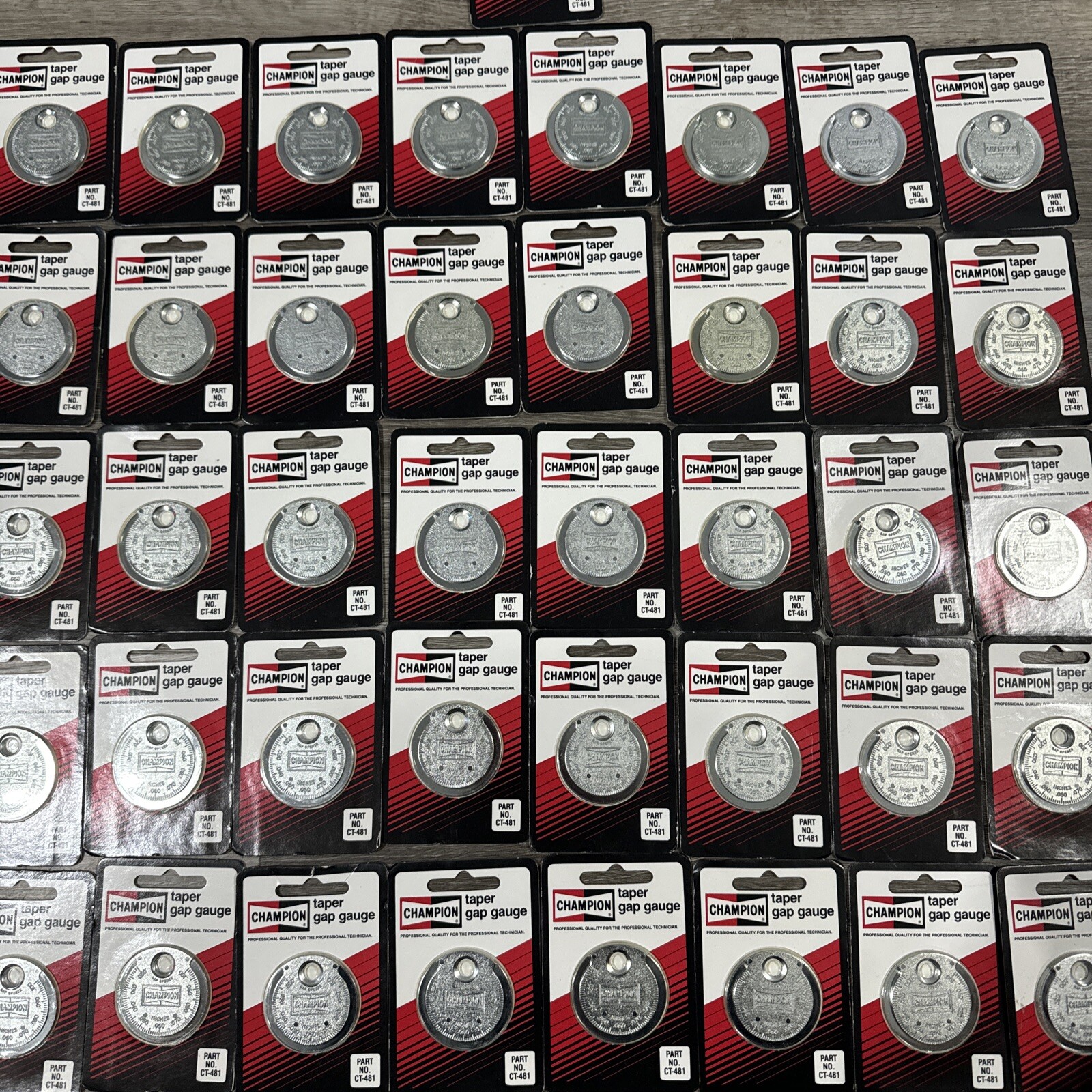 🔥🔥🔥 Champion "silver dollar" spark plug gap tool CT481 TAPER GAP GAUGE 🔥🔥