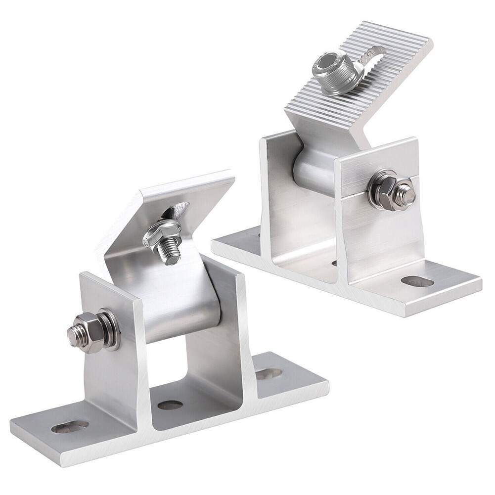 Solar Panel Rotatable With Angle-Bracket Roof Mounting Attachment