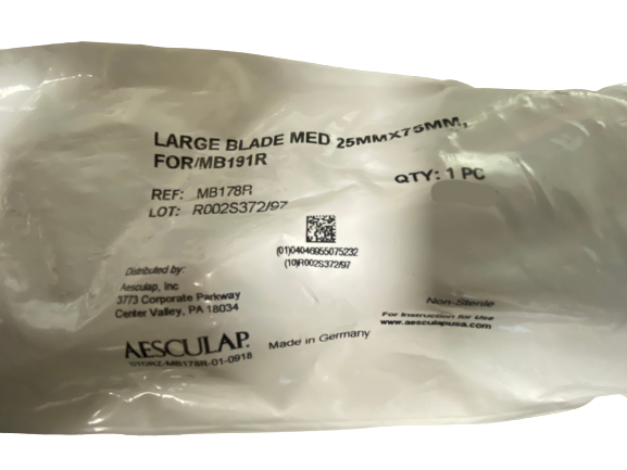 Aesculap MB178R Large Blade 25mm x 75mm For MB191R