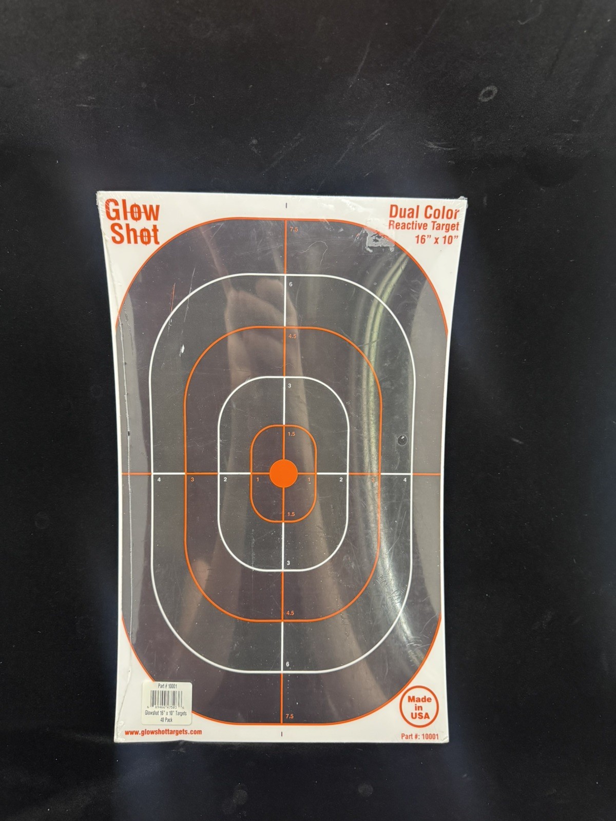 16x10-Inch Bullseye Glowshot Splatter Targets, 40 Packs