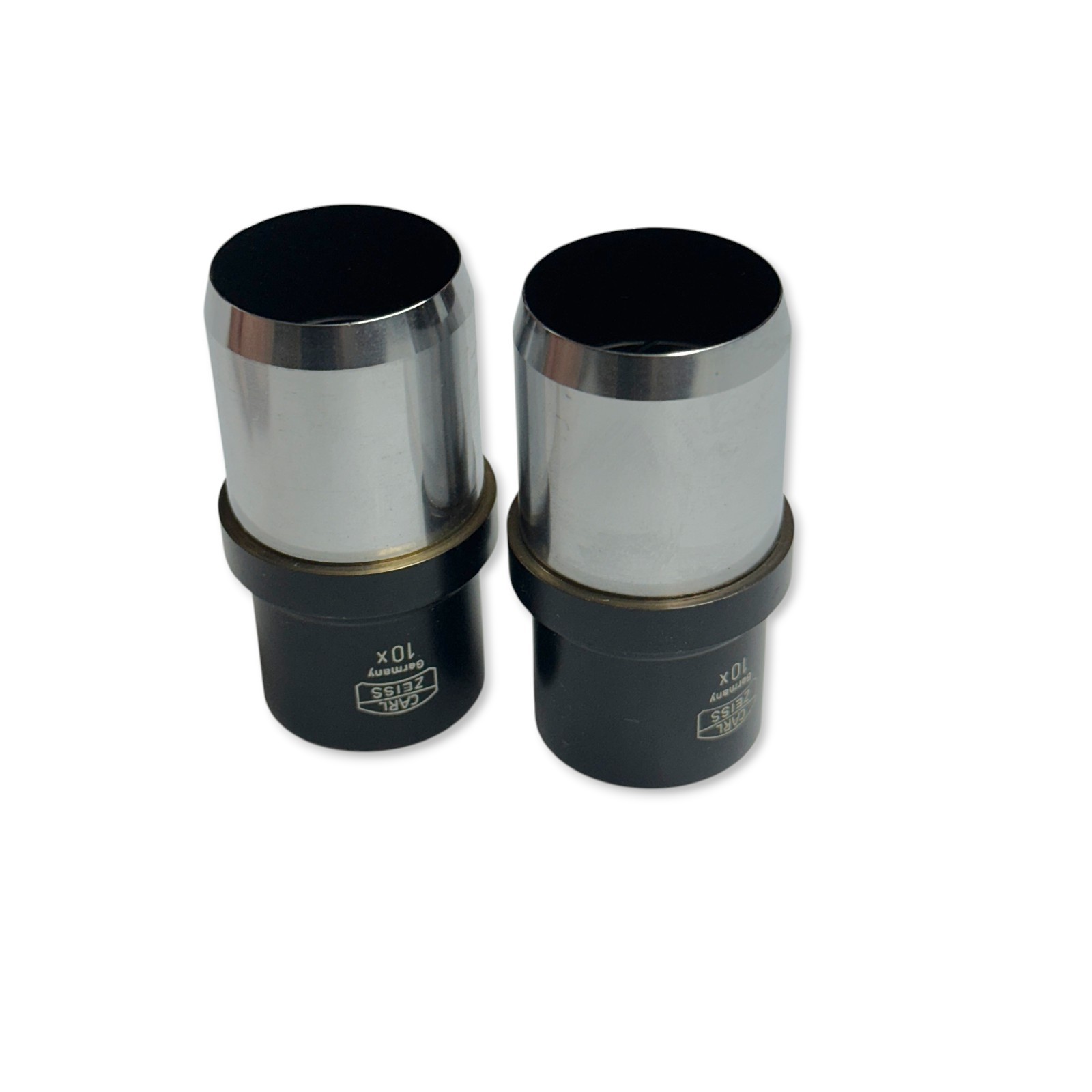 Carl Zeiss Germany 10x Microscope Eyepieces, Precision Optics, 2 Pcs