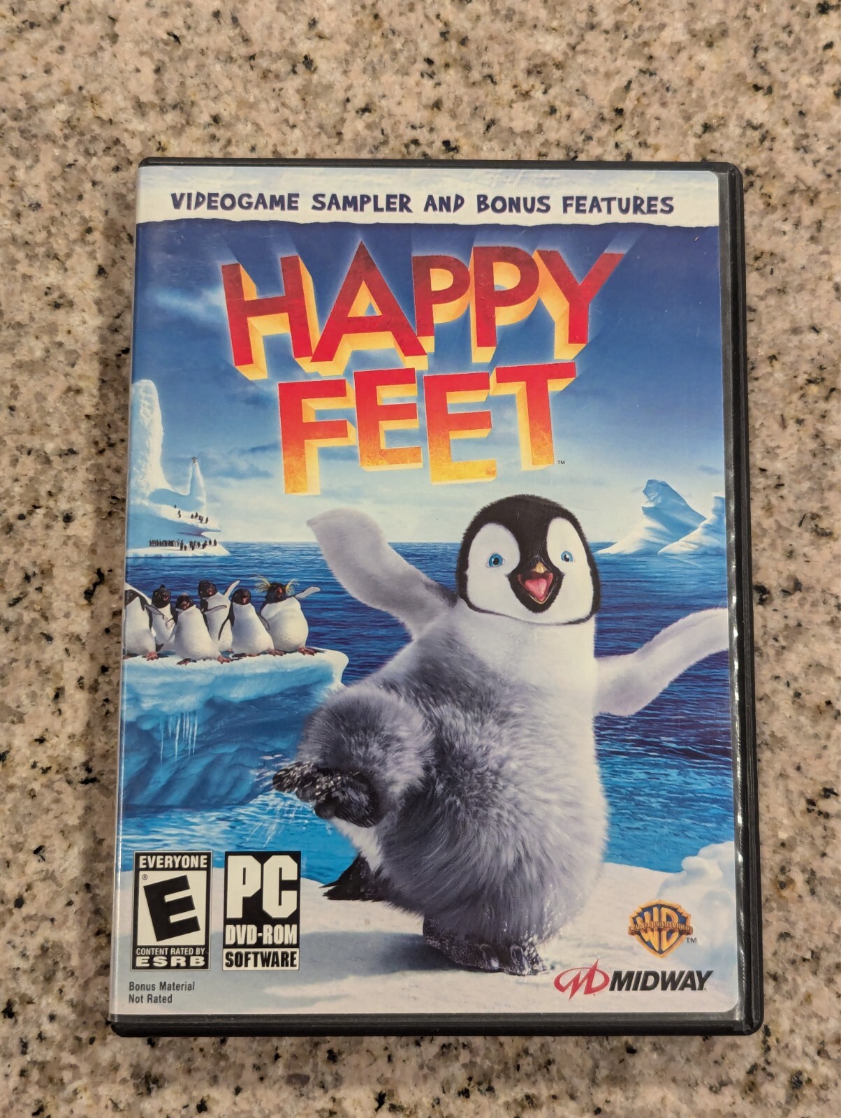 Happy Feet PC DVD Software Videogame Sampler and Bonus Features Rated Everyone