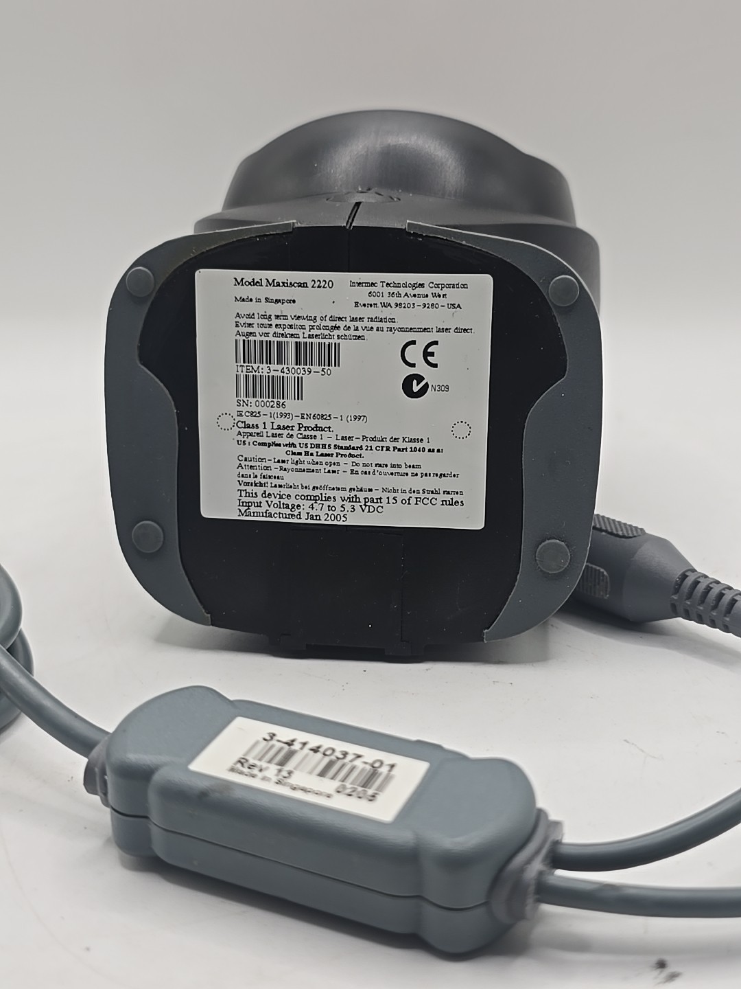 Intermec Maxiscan 2220 Presentation Barcode Scanner Upright
