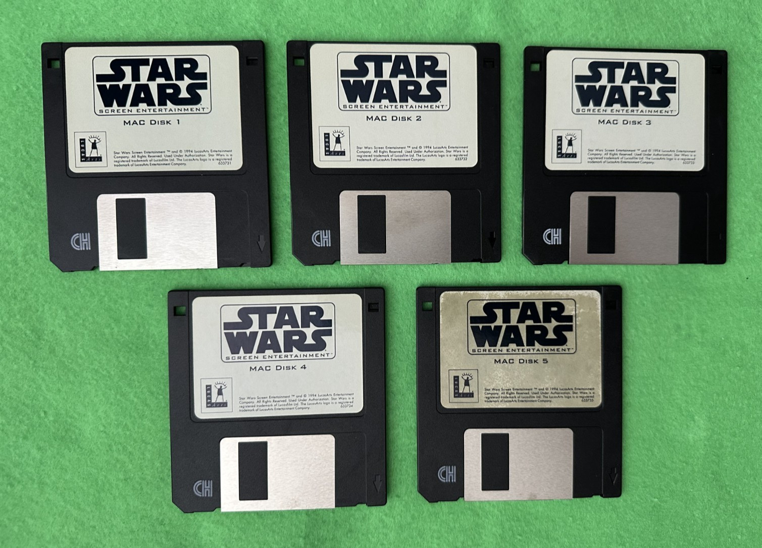 Star Wars Screen Entertainment (Mac)  3.5” Floppy Disks - Free Shipping.