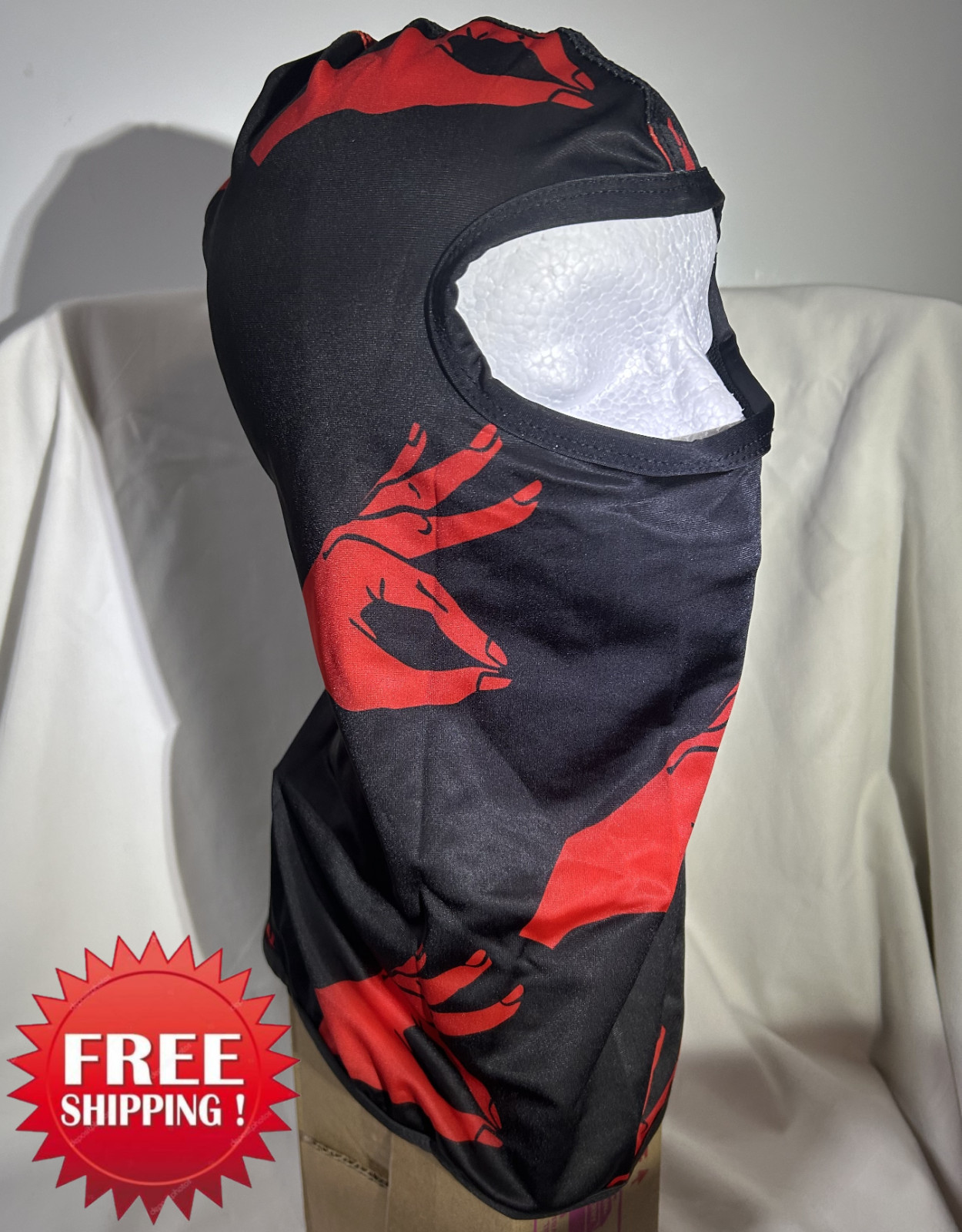 Balaclava Face Mask Ski Mask Sign Language Full Face Cover Winter Outdoor Sports
