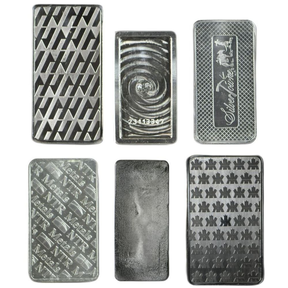 10 oz Silver Bar (Varied Condition, Any Mint)