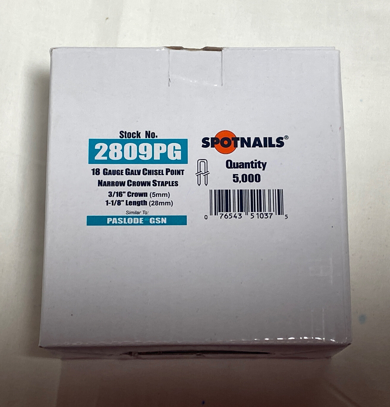 Spot Nails 2809PG 3/16-Inch 18-Gauge 1-1/8-Inch Long