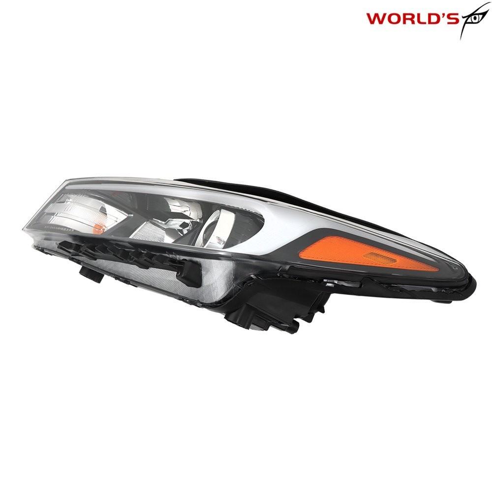 Halogen Headlight Assembly For Kia Forte Forte5 2017-2018 w/ o LED Left Driver