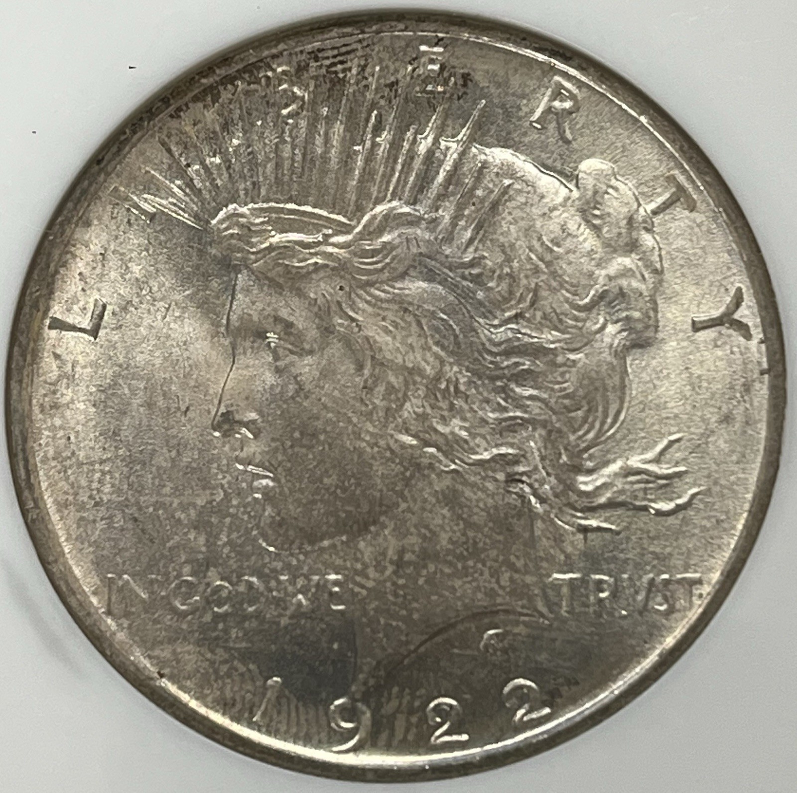 Old NGC Fatty Holder MS64 1922-P Peace Silver Dollar