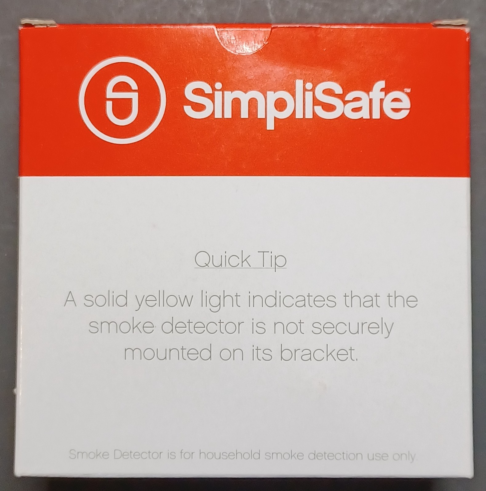 SimpliSafe SSSD1 Smoke Detector 1FA6K 1st Generation Complete