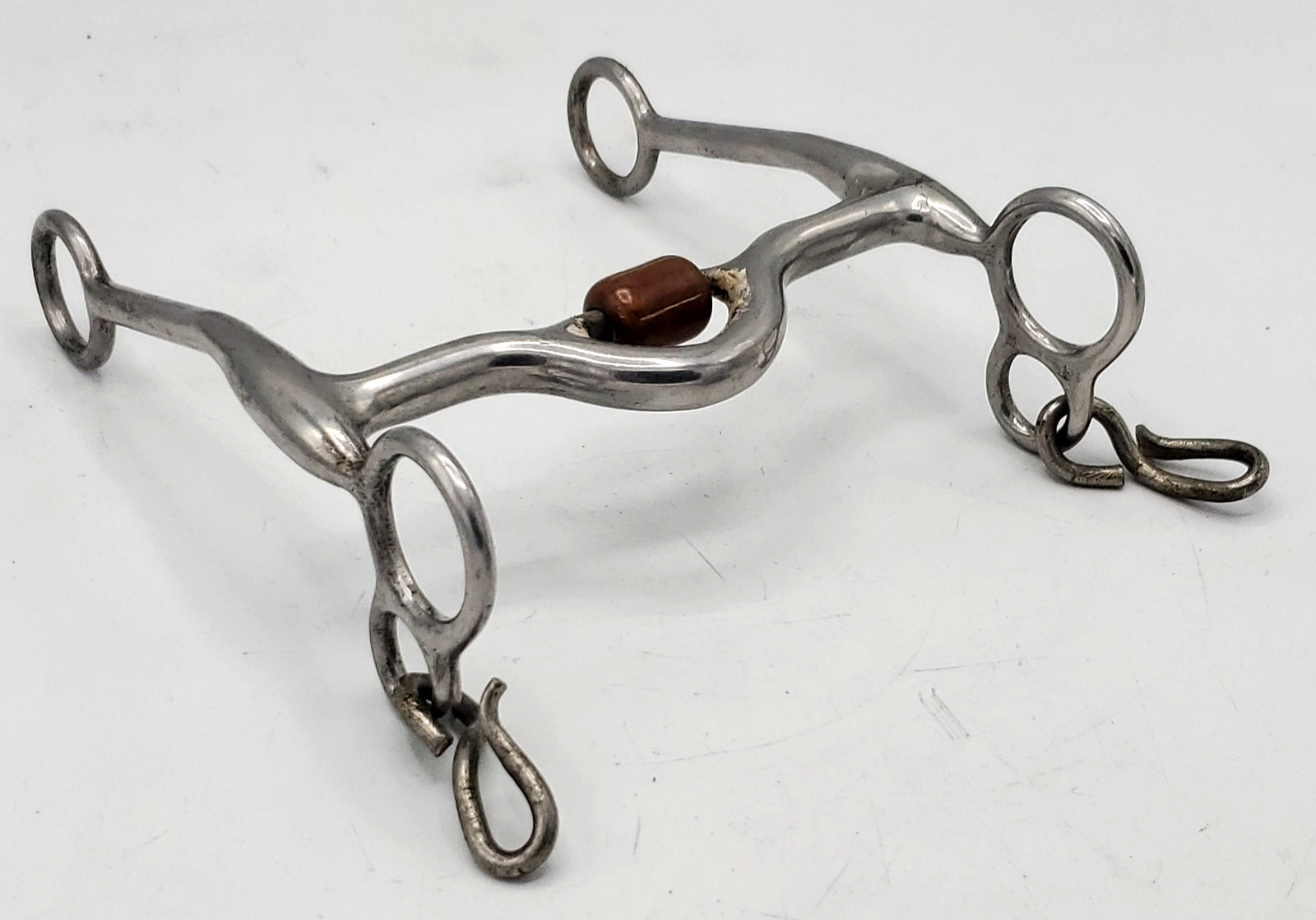 Trammell Western High Port Copper Roller Side Design Curb Bit