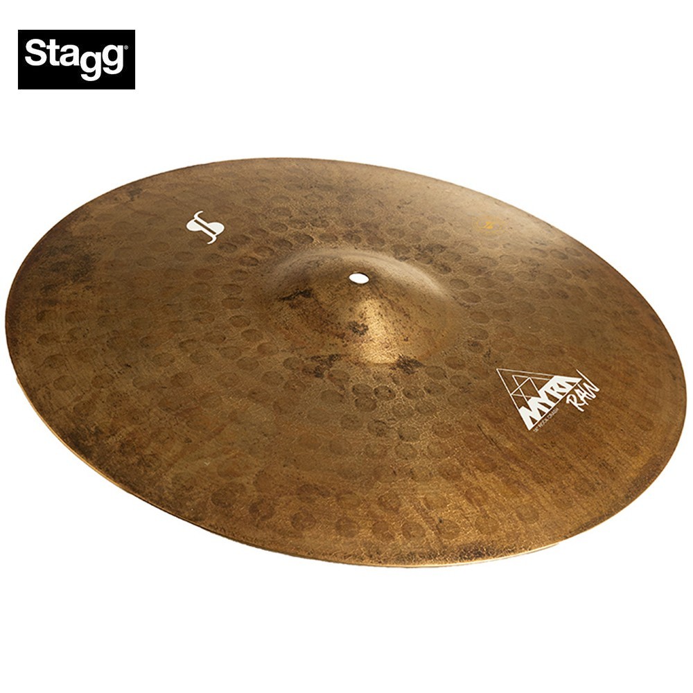 Stagg 18" MYRA Series Hand Hammered Raw Rock Crash Cymbal MYR-CR18RW