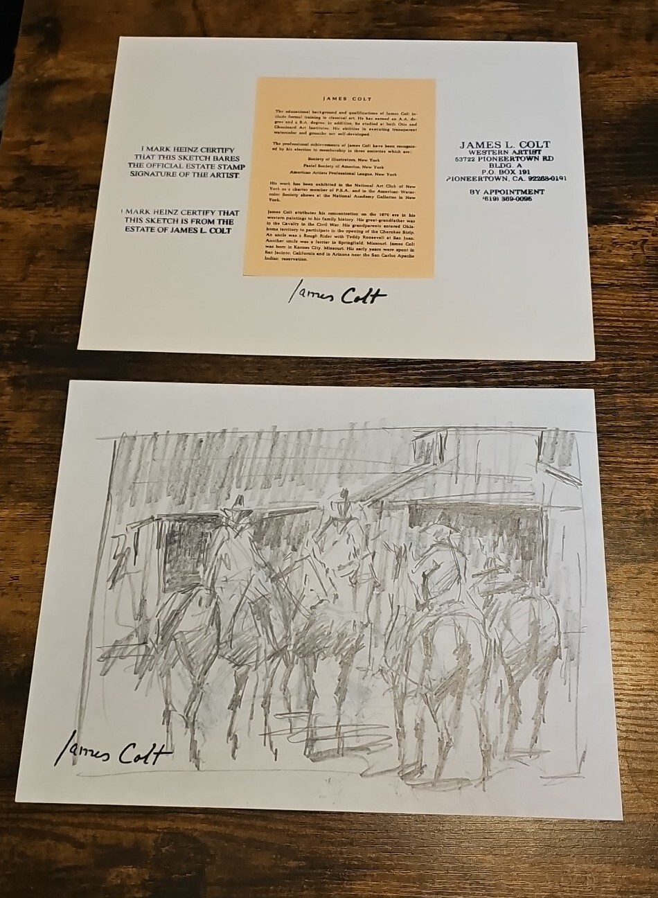 James Colt Western Cowboys Sketch (29)