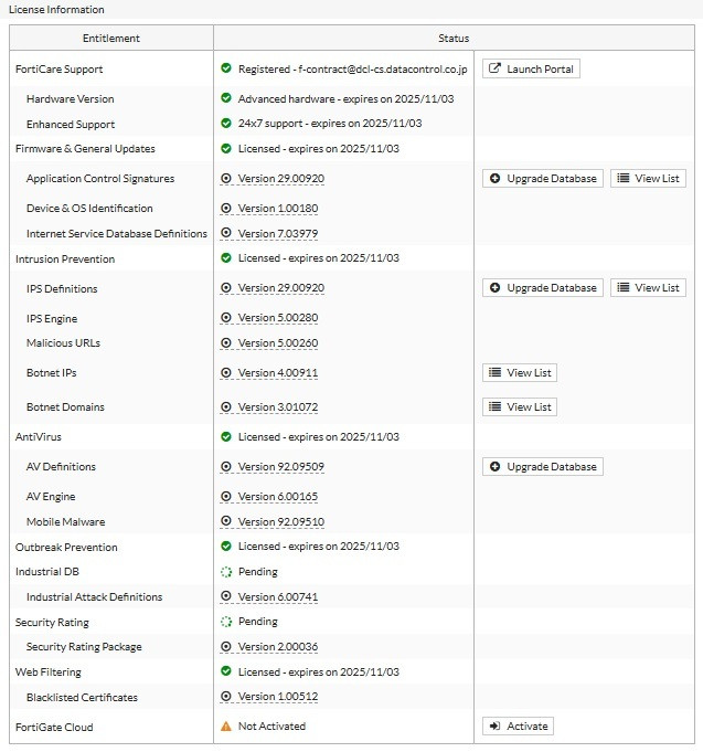 Fortinet Fortigate-60F FG-60F UTM initialized
