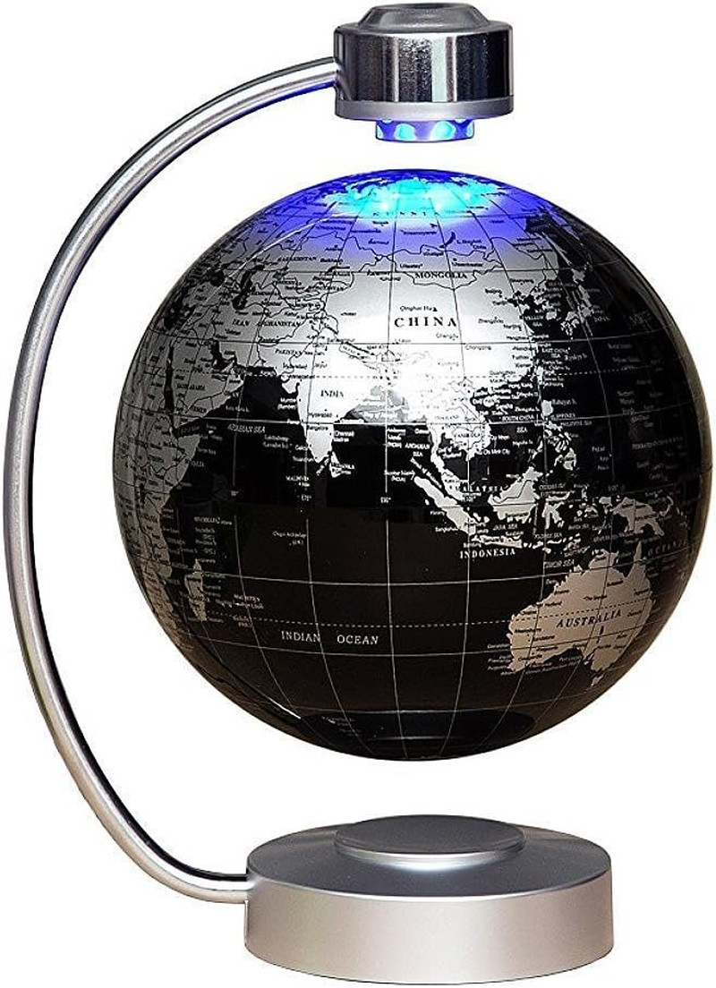 Magnetic Levitation Floating Globe  8'' Levitation Rotating Ball LED Illuminated