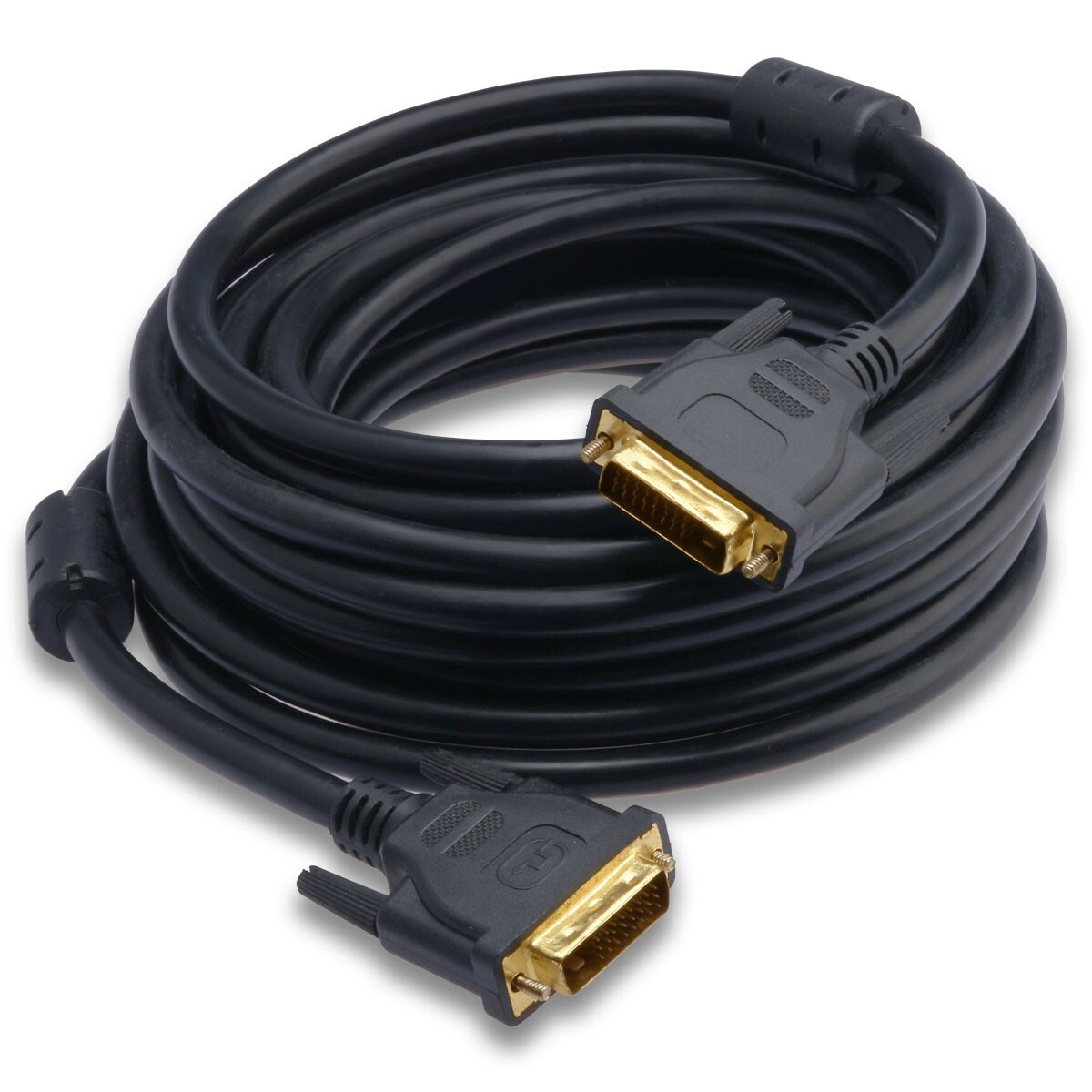 DVI Cable with Ferrites -25ft, DVI Dual Link Cable