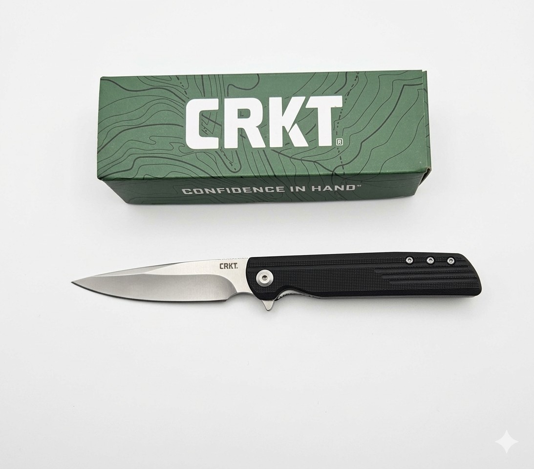 CRKT LCK+ Lerch Design, 3801 Large Assisted  Opening Pocket Knife Everyday Carry