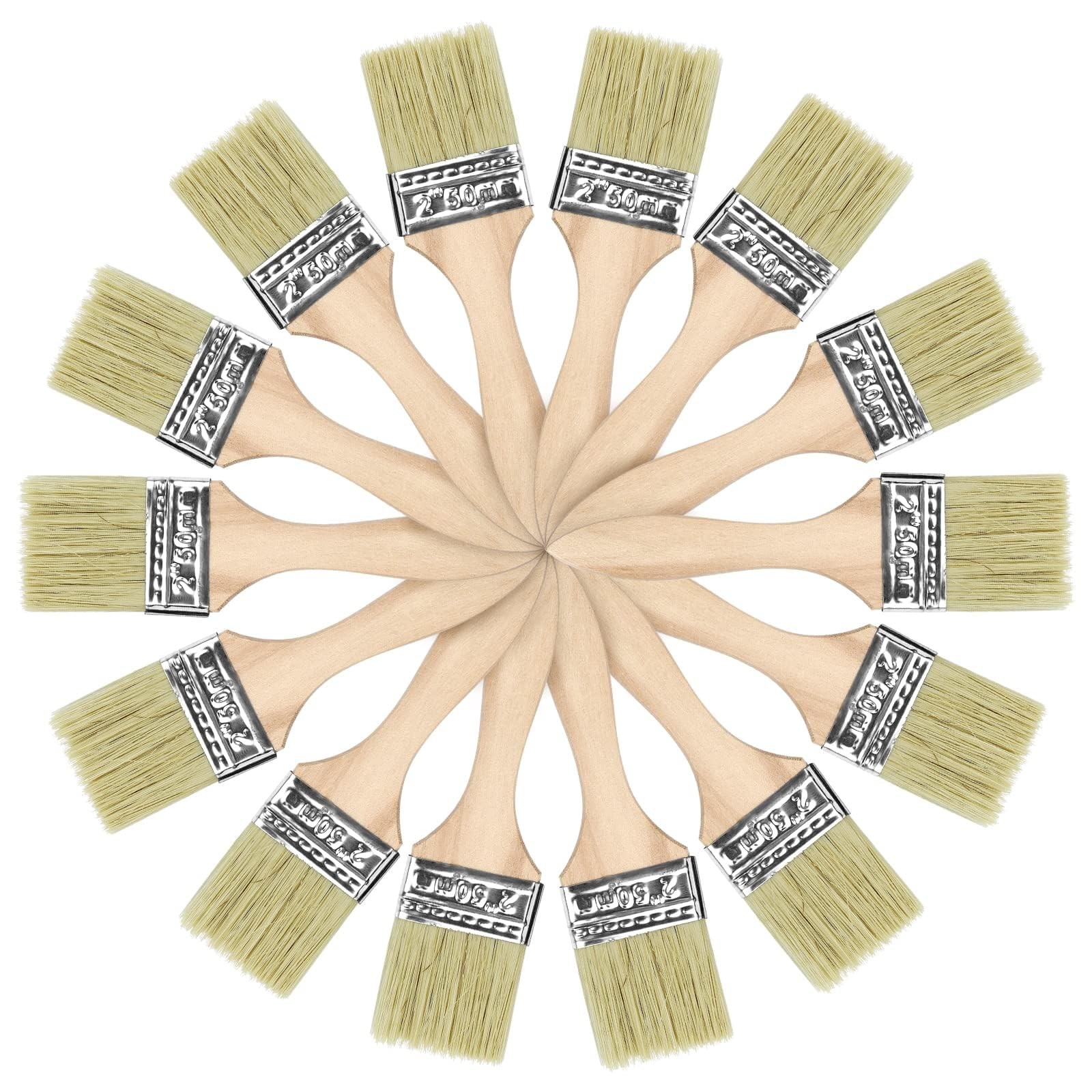 UPlama 48 Pack 2 Inch Paint Brushes, All-Purpose Chip Brush Set for Painting,...