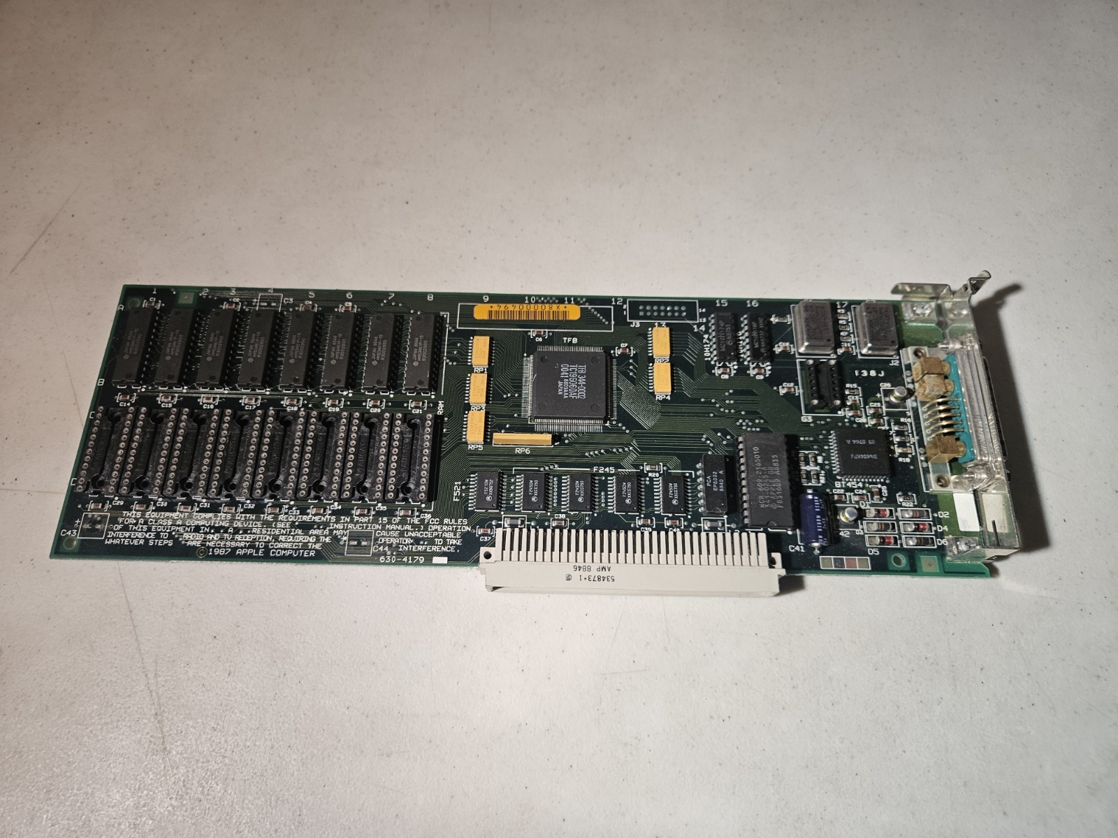 Vintage Apple Computer 1987 Video Card Blackjack 820-5037-01  630-4179 Untested