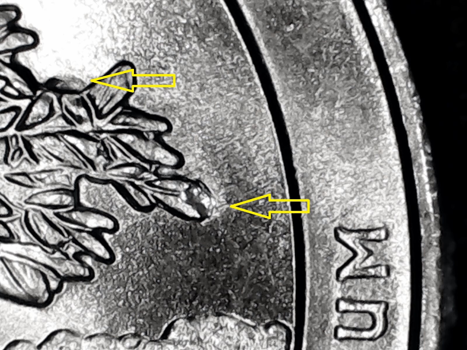 2020 P Salt River Bay ATB Quarter with 11 ( !!! ) Die Chips.