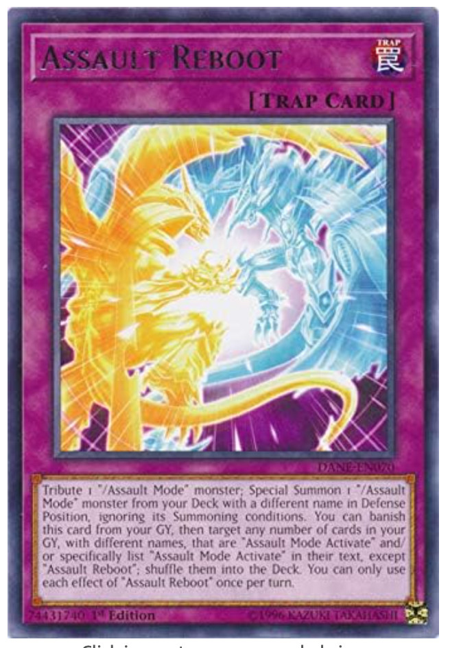 Yu-Gi-Oh! - Assault Reboot - DANE-EN070 - Rare- 1st Ed - NEW -NM/M