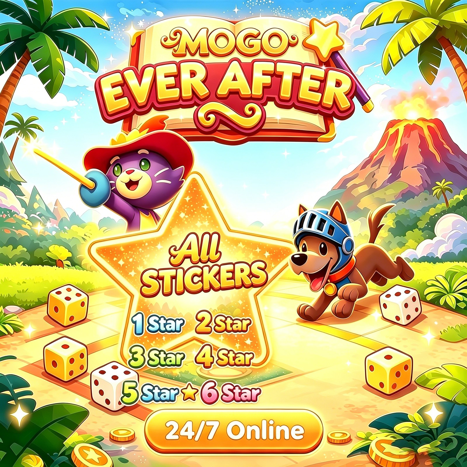 Mono-poly Stickers Go ✨1-6 Star ALL Stickers Available ✨ Cheapest ⚡FAST Delivery