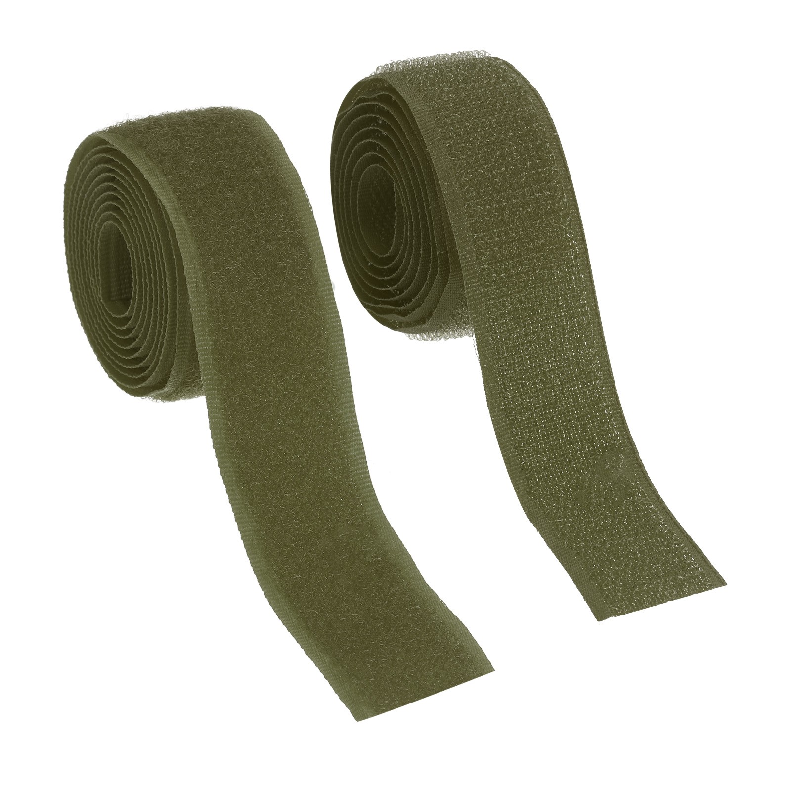 Sew on Hook and Loop Tape 1 Inch Nylon Fastener Strips 1 Yards Navy Green