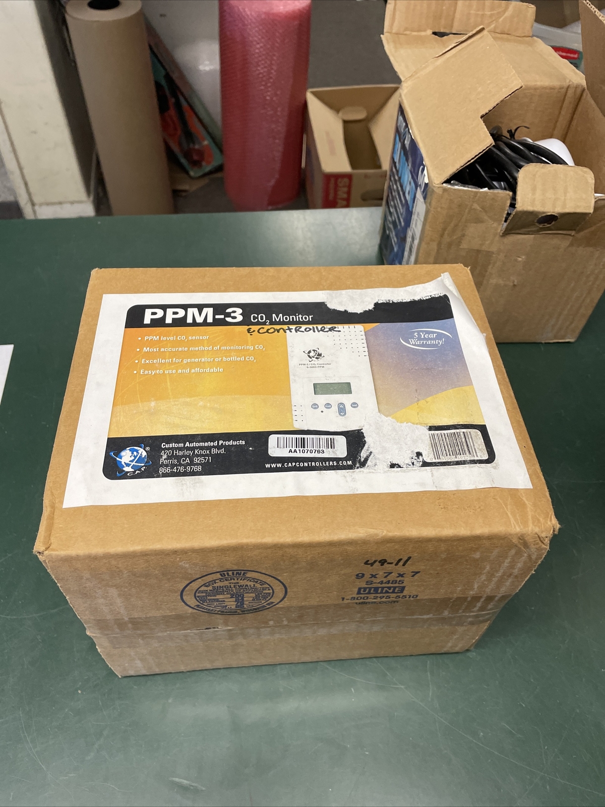 Custom Automated products CAP CO2 Monitor/Controller PPM-3