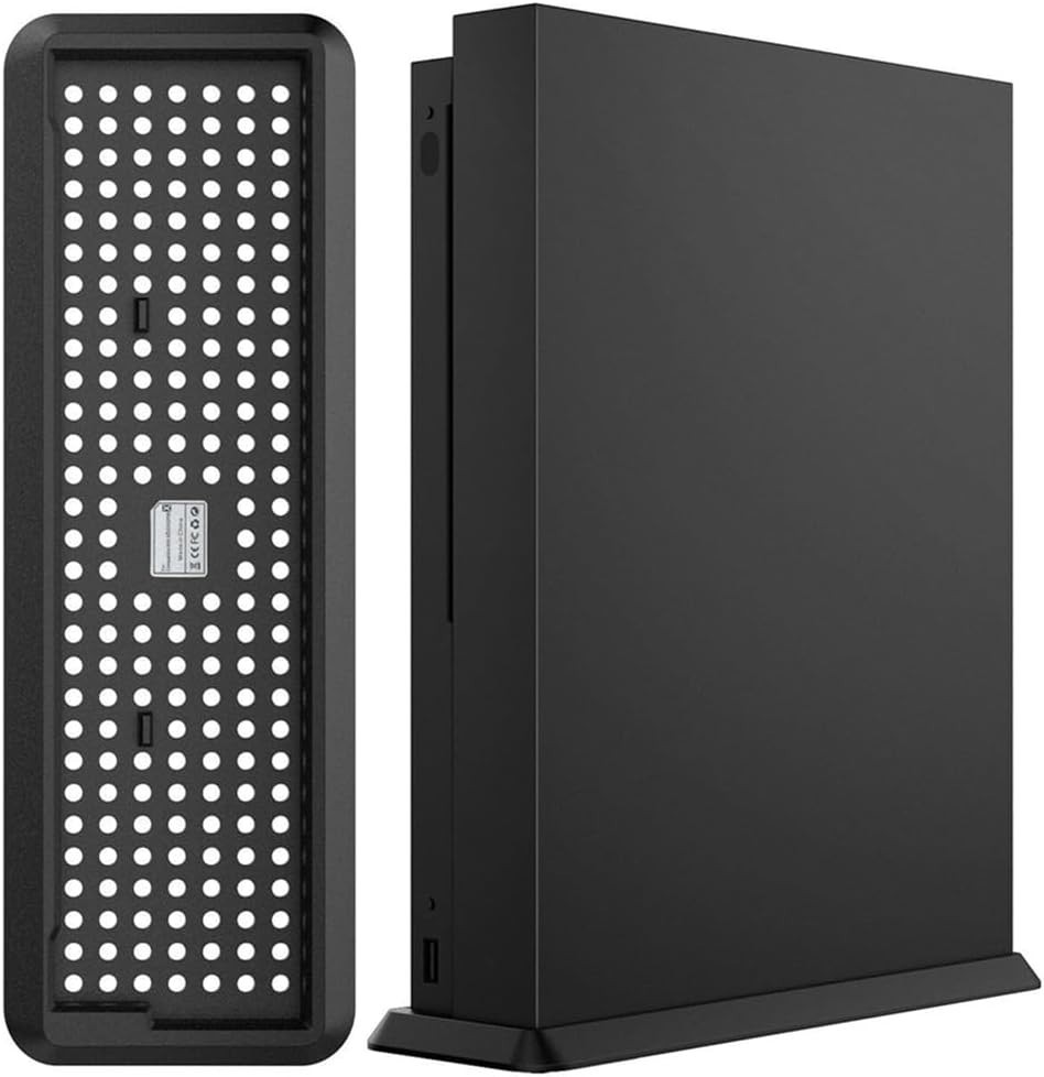Space-Saving Vertical Cooling Stand for Xbox One X - Rubberized Finish