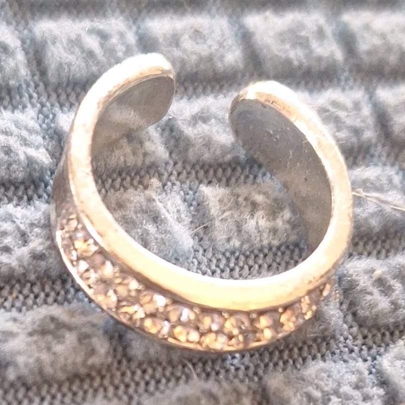 Silver Adjustable Metal Band Toe Ring Fashion Jewelry No Stone Rhinestone Style