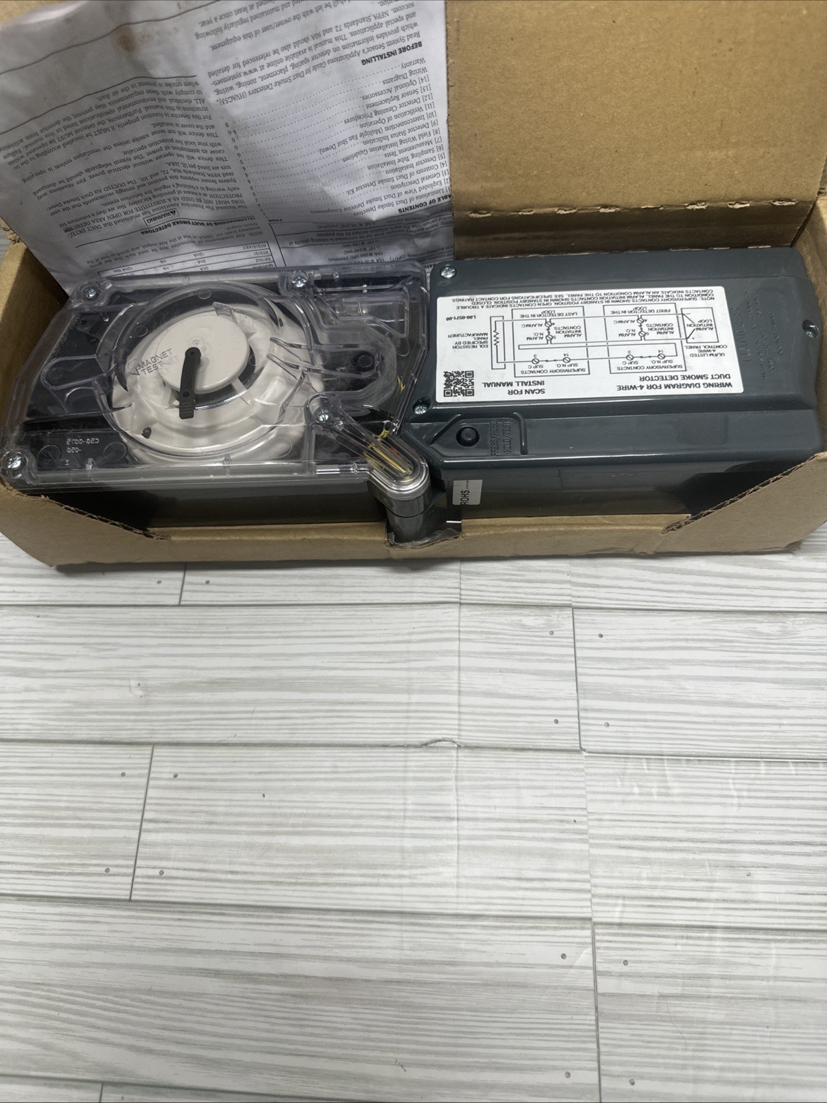 New System Sensor InnovairFlex Model No. DUCTSD 4-Wire Duct Smoke Detector