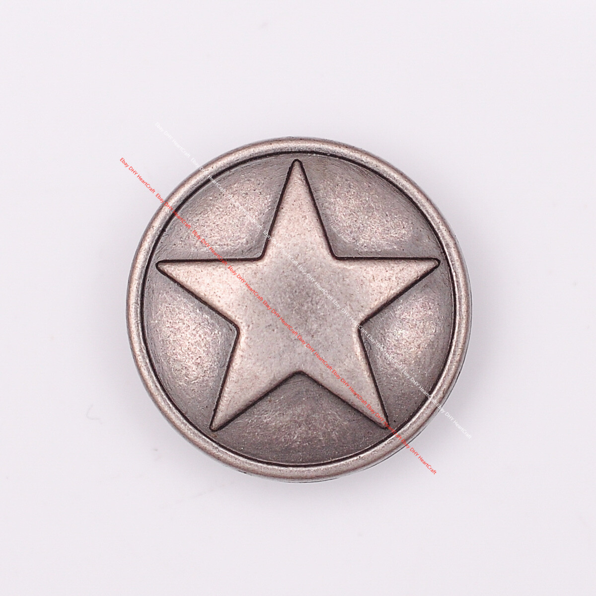 10x Western Vintage Round Star Fast Rivet Studs Tacks Belt Leathercraft Concho
