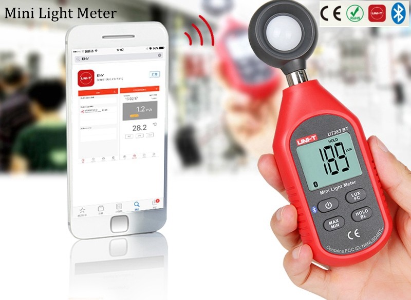 UNI-T Digital Bluetooth Luxmeter Light Meter Luminometer Photometer 0~199,900Lux