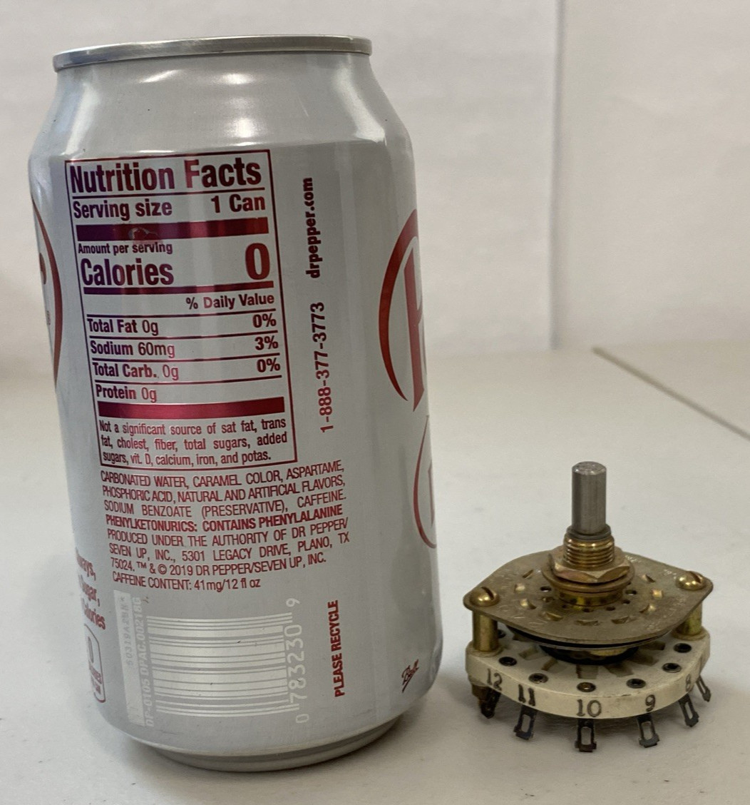 Lot 60 + Oak 5-17744-565 Position Rotary switch Electroswitch #249 Ceramic