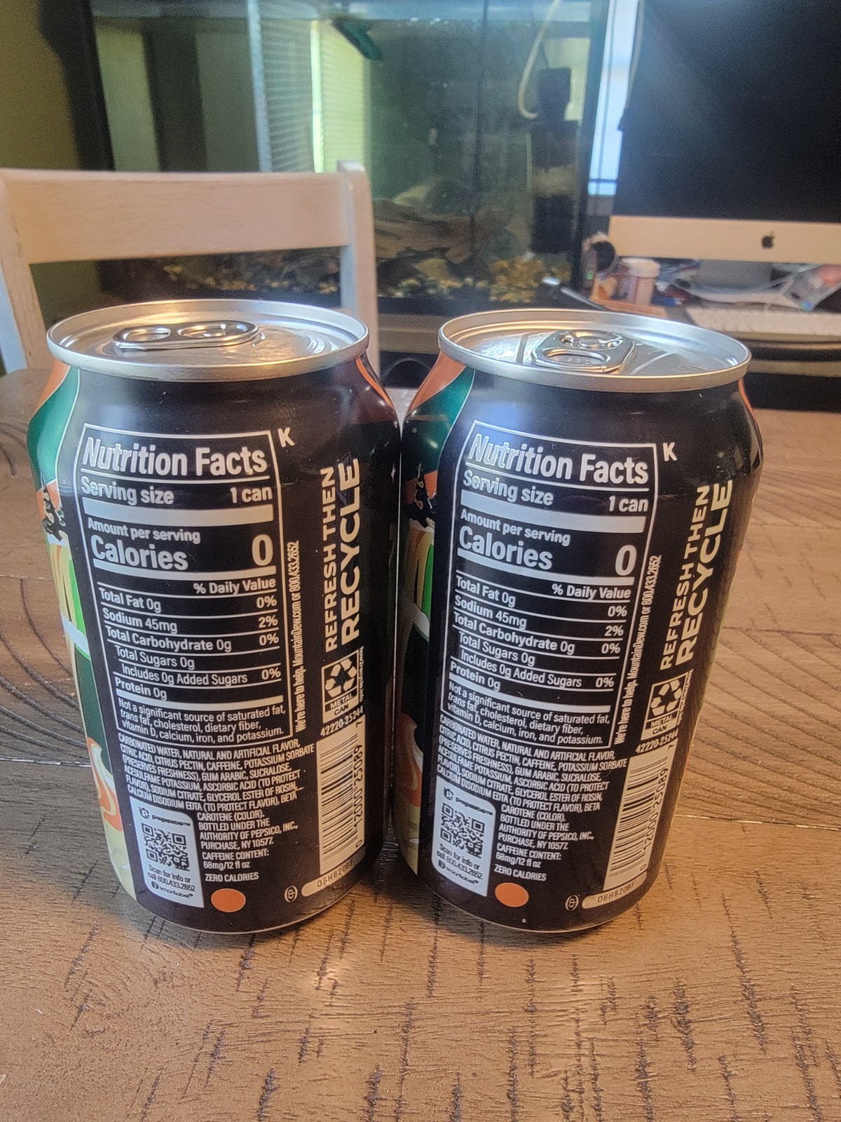 2 New 12oz Dirty Mountain Dew Zero Sugar Cream Soda Dew Can (JUST RELEASED)